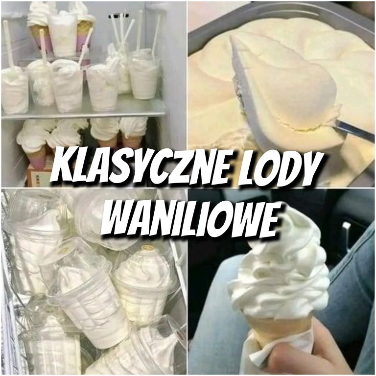 klasyczne lody waniliowe: