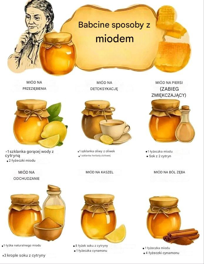 Babcine sposoby z miodem